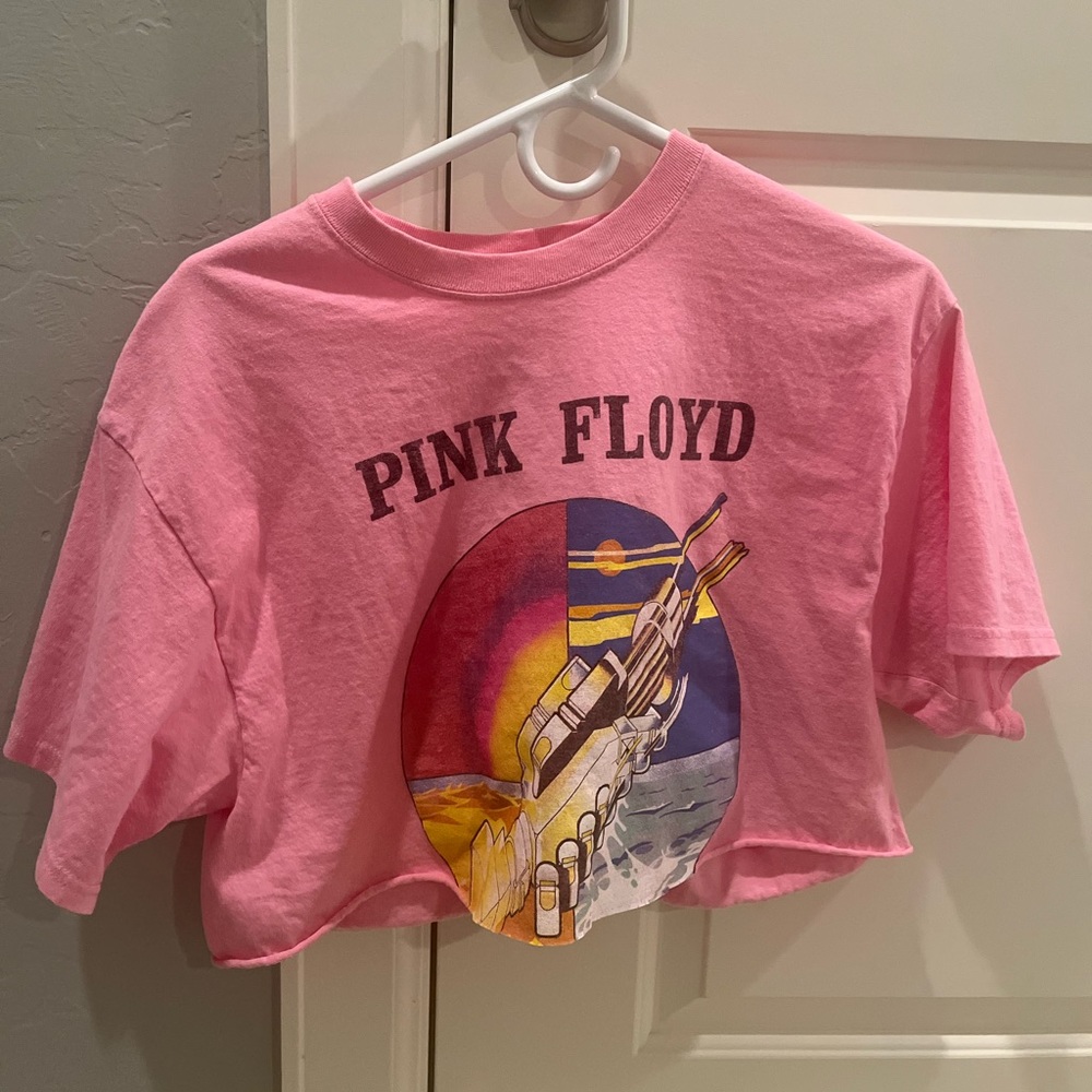 Pink Floyd cropped tee